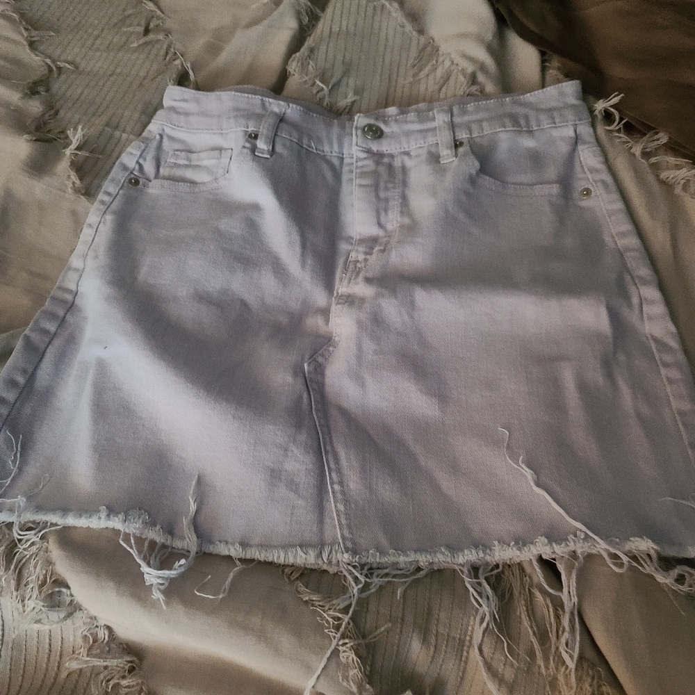 Lilac Jean skirt